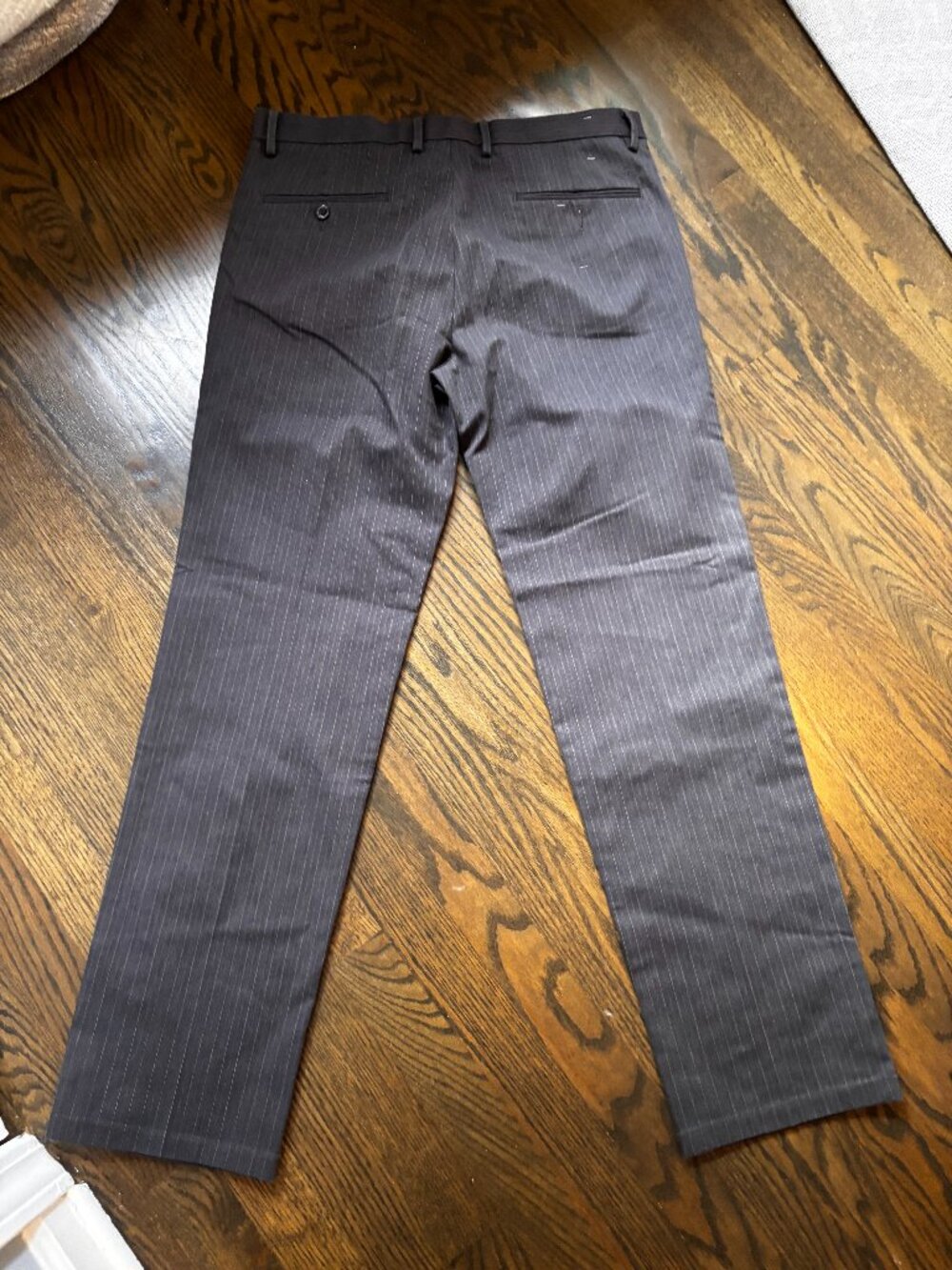 Striped Structure Fitted Pants